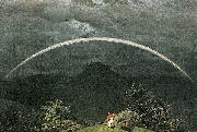 Gebirgslandschaft mit Regenbogen Caspar David Friedrich